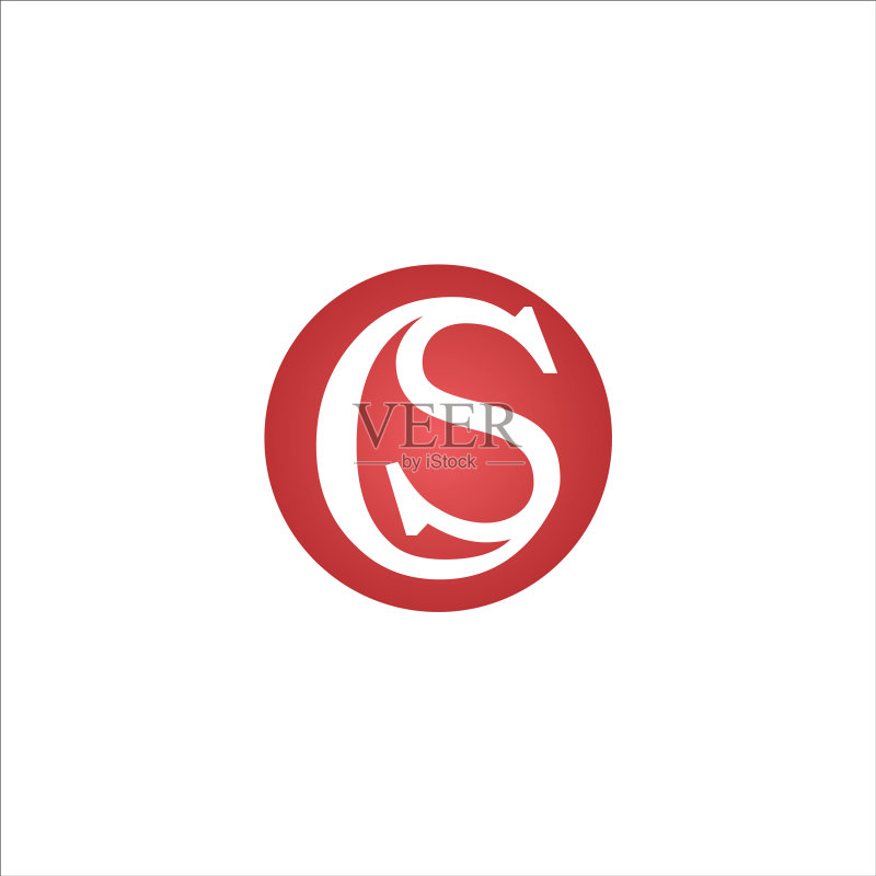 CS和SC创意首字母标志图标素材