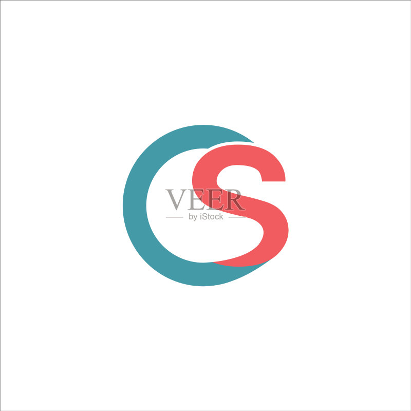 CS和SC创意首字母标志图标素材