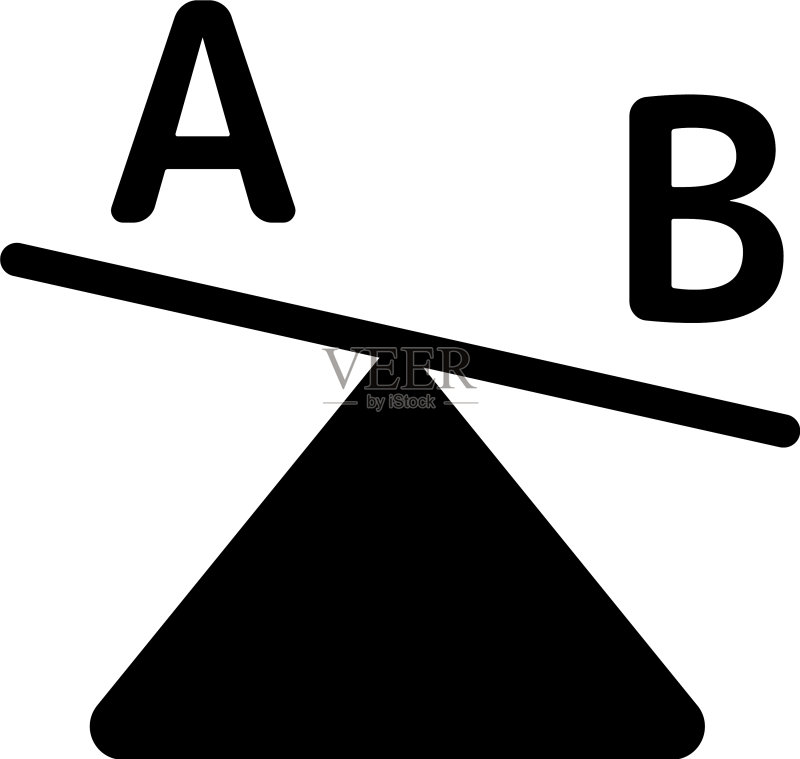 A/B测试图标素材