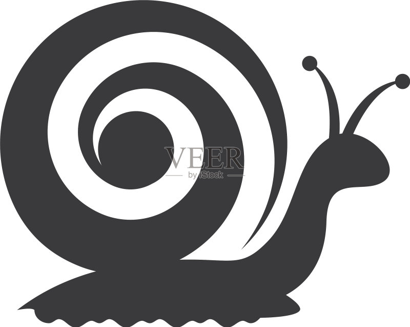 蜗牛Logo图标模板图标素材