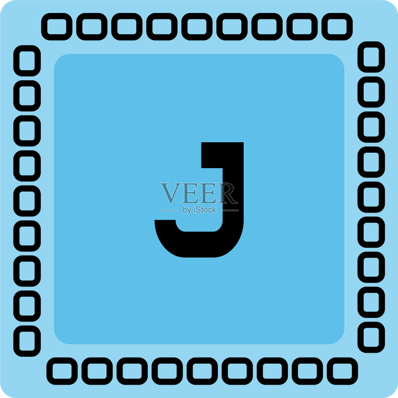 J字母logo模板设计图标素材