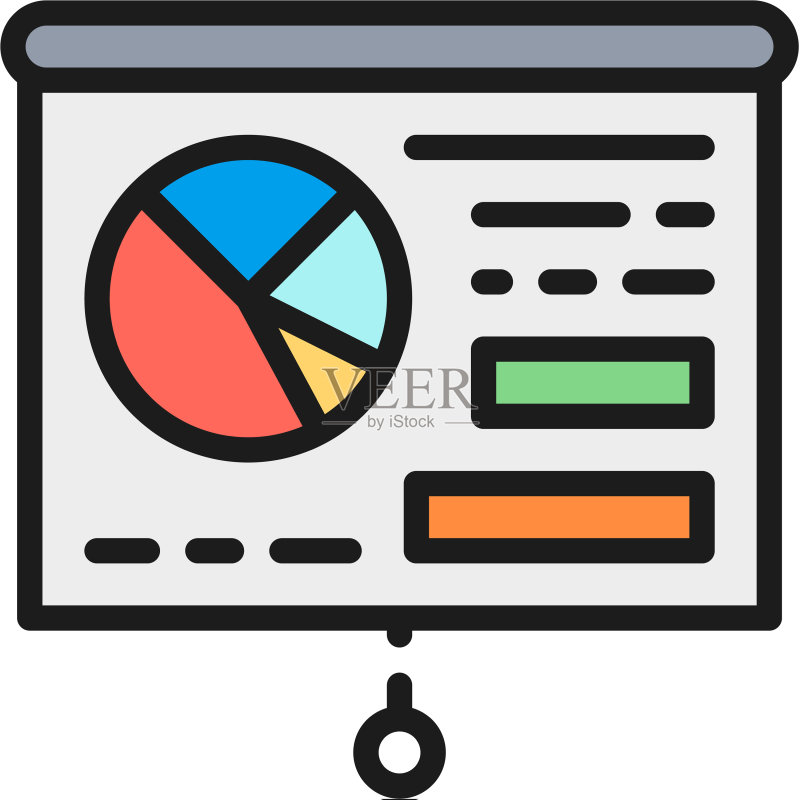 图表演示白板培训图标素材