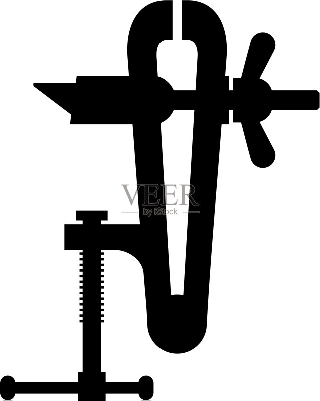 虎钳工具图标素材