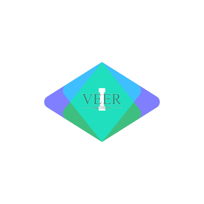 首字母logo I模板设计图标素材