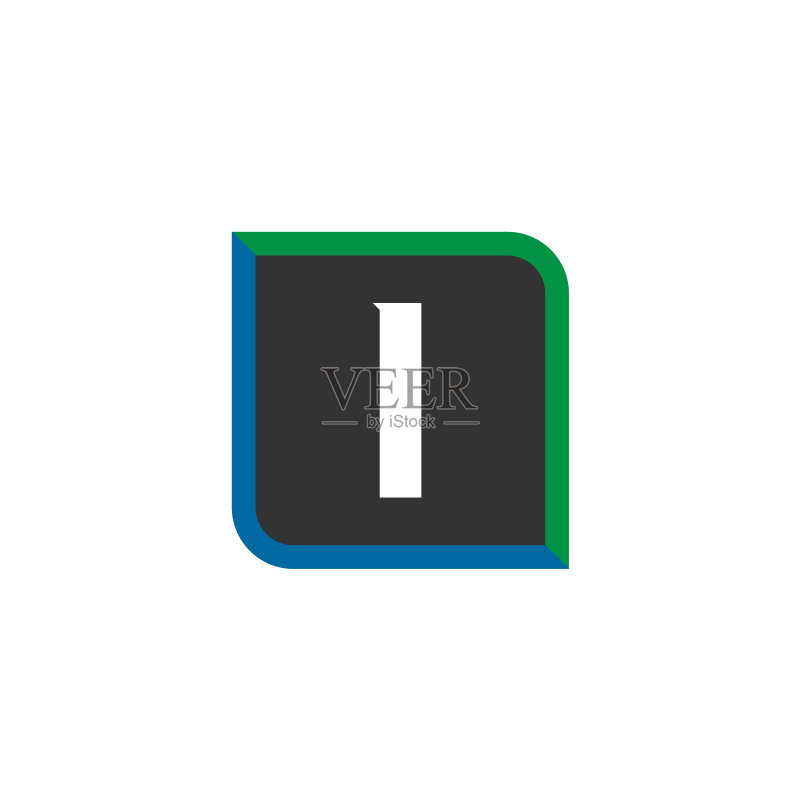 首字母logo I模板设计图标素材