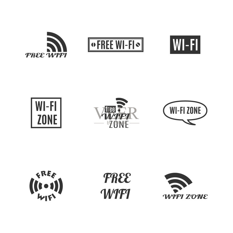 无线图标合集图标素材