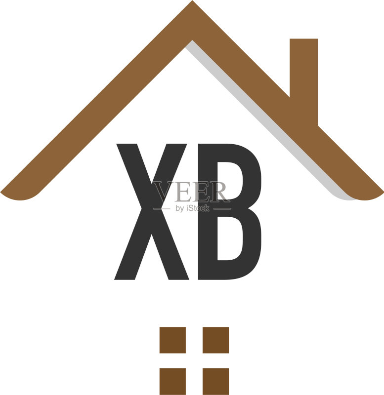 字母XB建筑logo设计模板图标素材