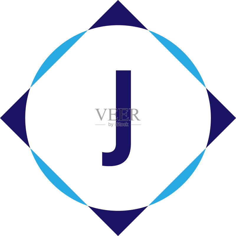 J字母logo模板设计图标素材