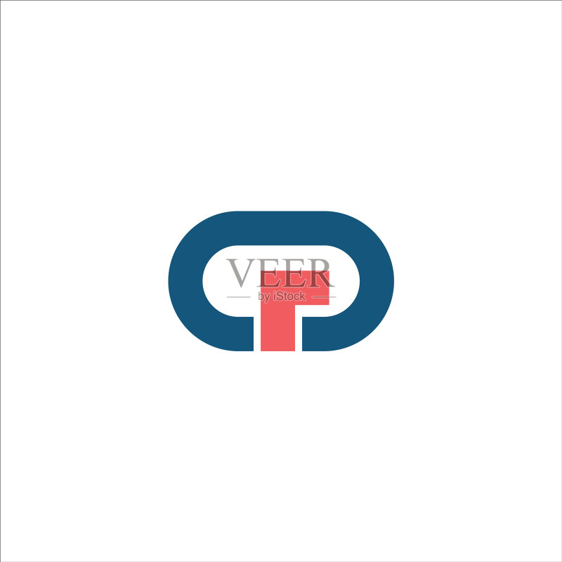 CP或PC字母模板标志设计图标素材