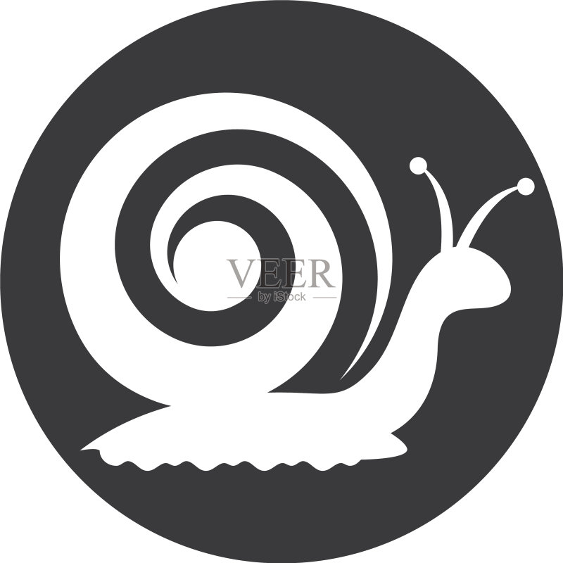 蜗牛Logo图标模板图标素材