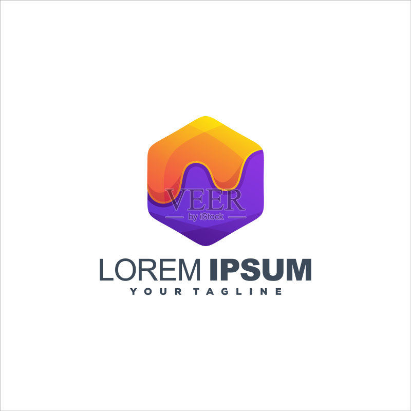 渐变抽象Logo设计图标素材