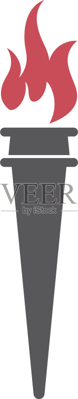 火炬图标设计图标素材