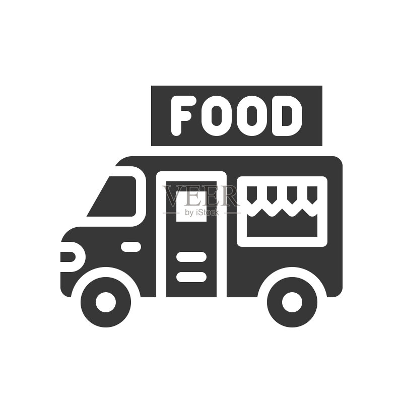 餐车实体风格图标图标素材
