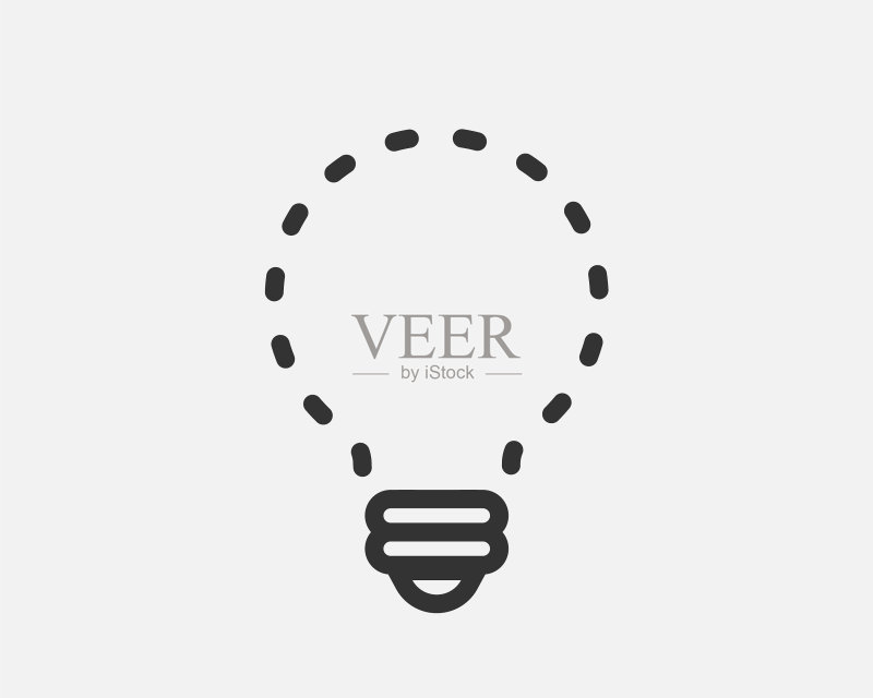 灯泡图标设计概念图标素材