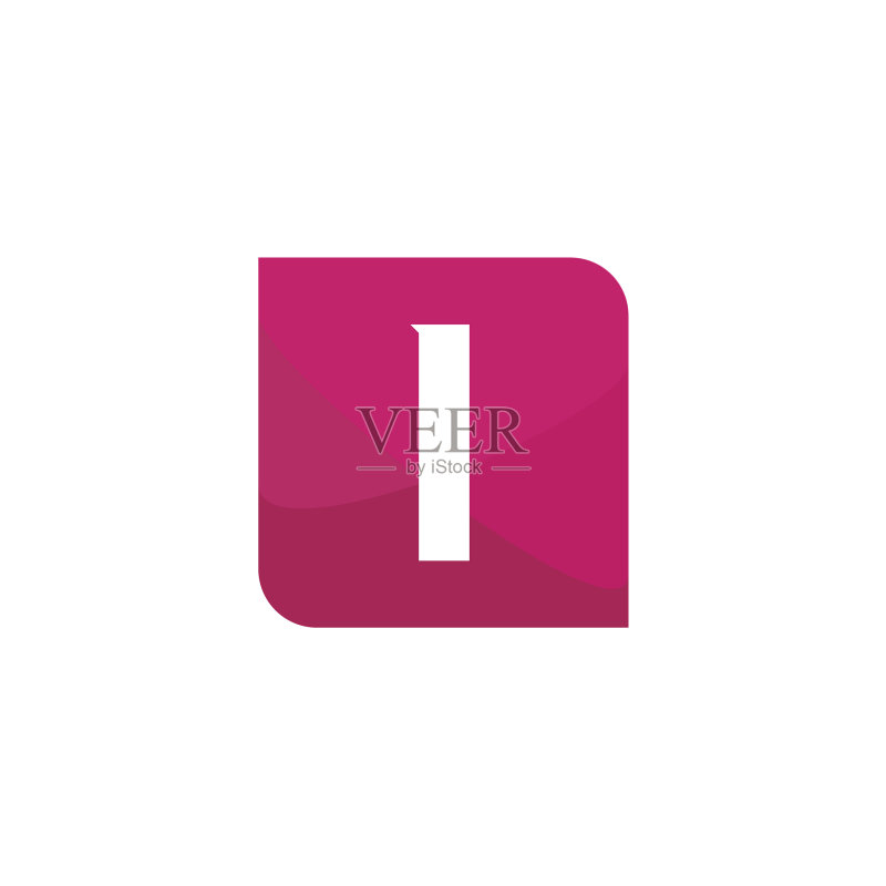 首字母logo I模板设计图标素材