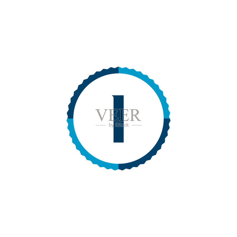 首字母logo I模板设计图标素材