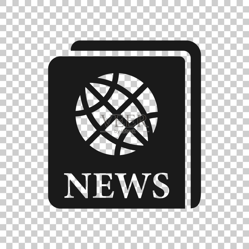 透明风格的新闻报纸图标图标素材