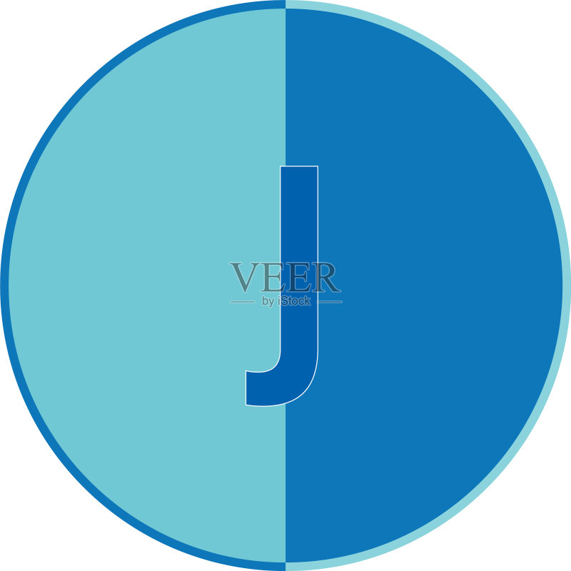 J字母logo模板设计图标素材
