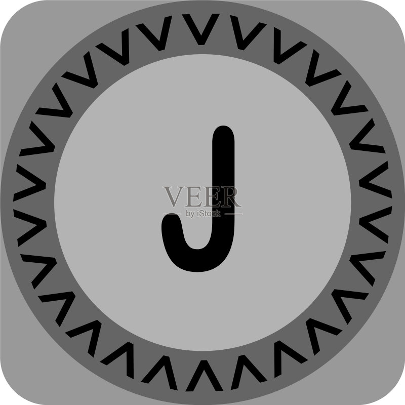 J字母logo模板设计图标素材