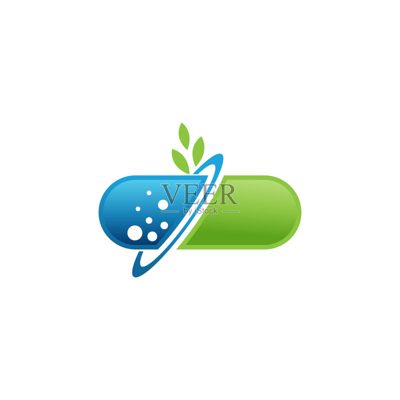 胶囊医药医疗Logo模板图标素材