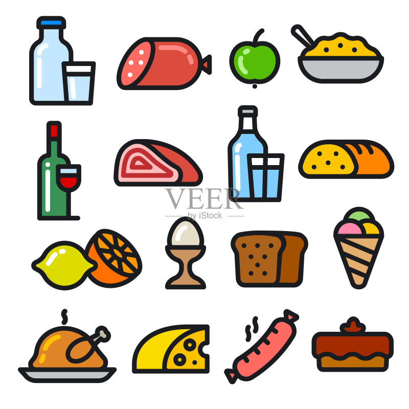 食物图标图标素材