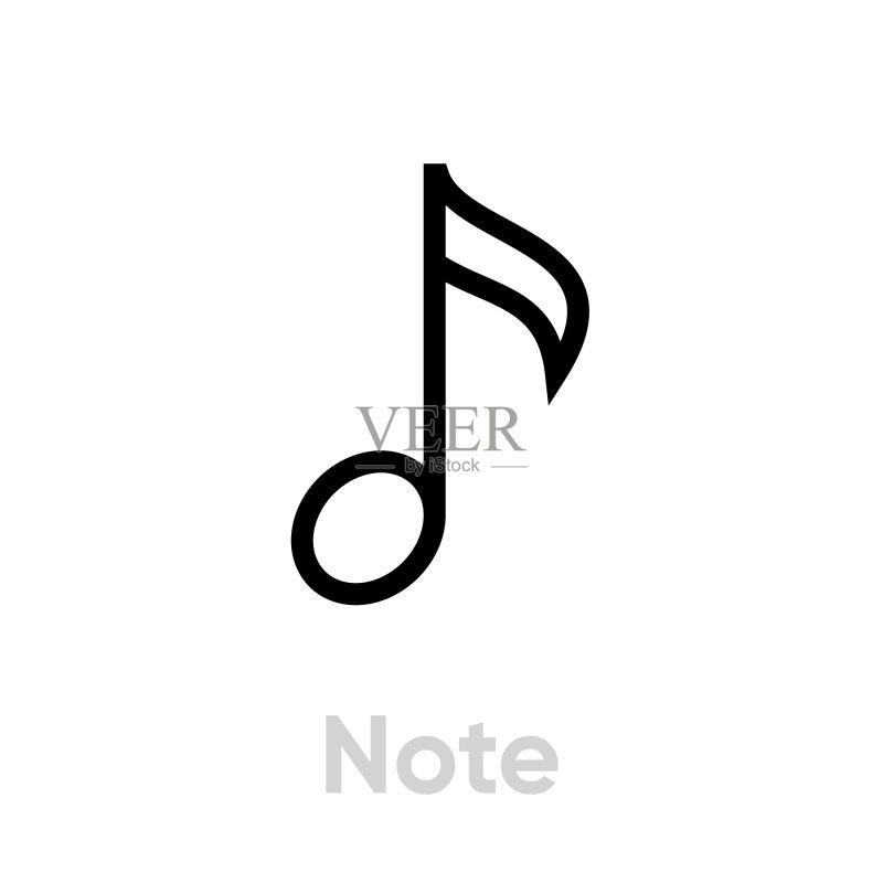 单个音符图标图标素材