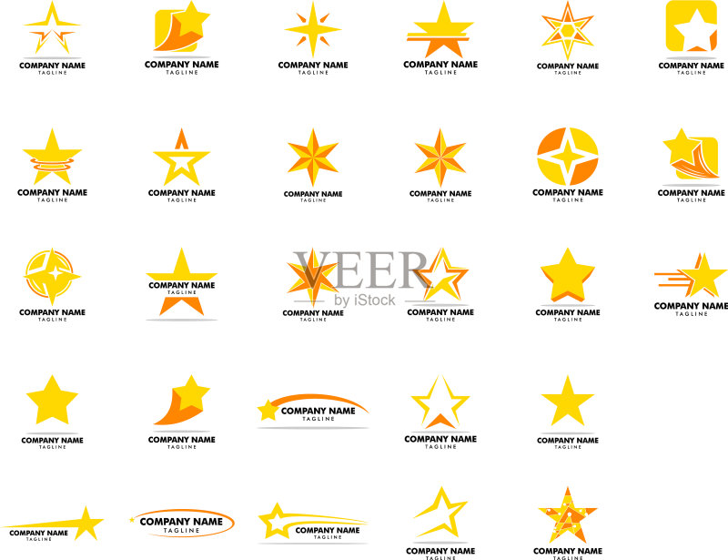 星星Logo模板图标设计图标素材