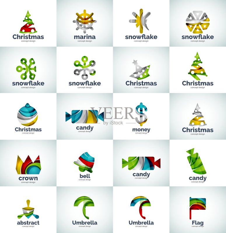 抽象商务Logo合集图标素材