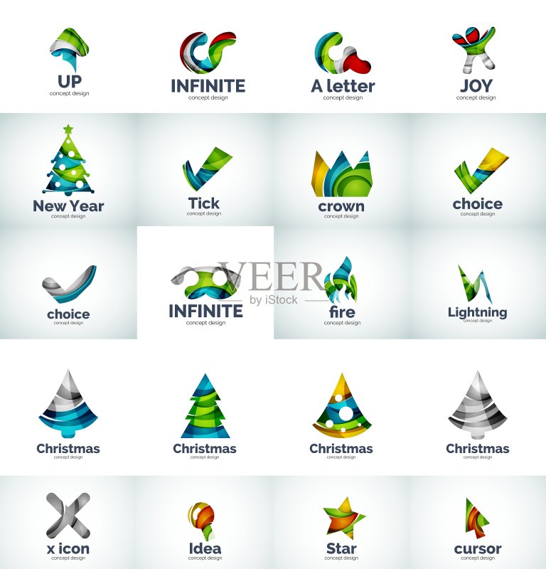 抽象商务Logo合集图标素材