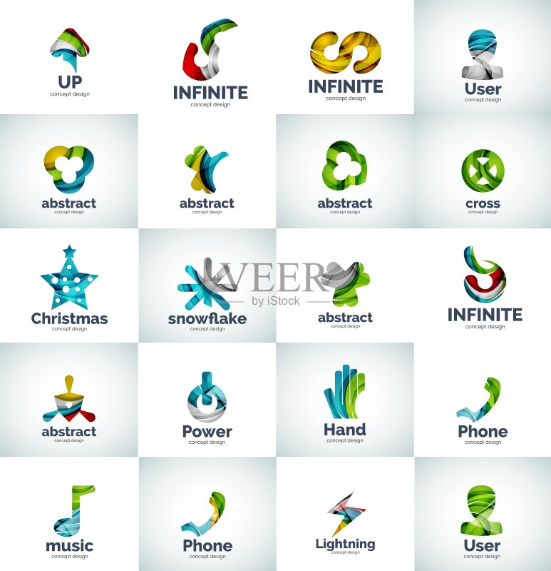 抽象商务Logo合集图标素材