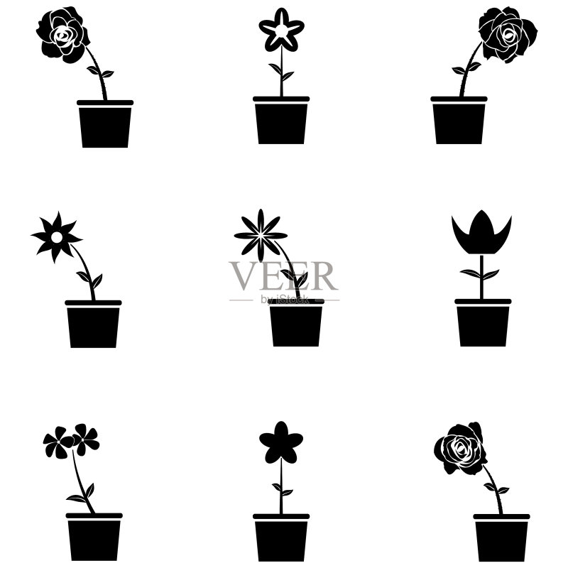 花朵图标合集图标素材