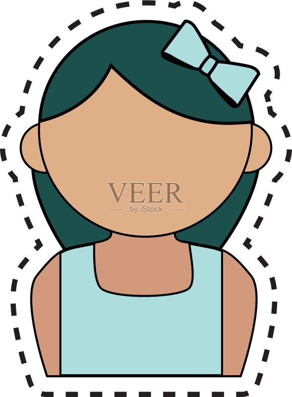女性头像图标图标素材