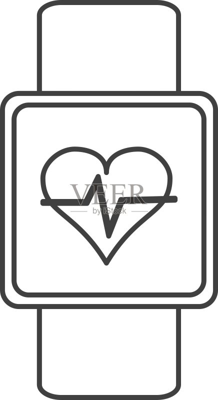 心率监测腕带图标图标素材