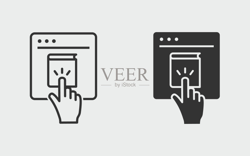 用于图形和网页的在线教育图标图标素材