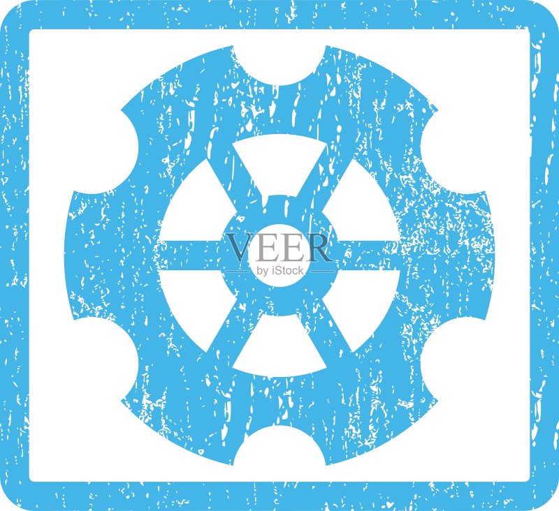 齿轮图标橡胶图章图标素材