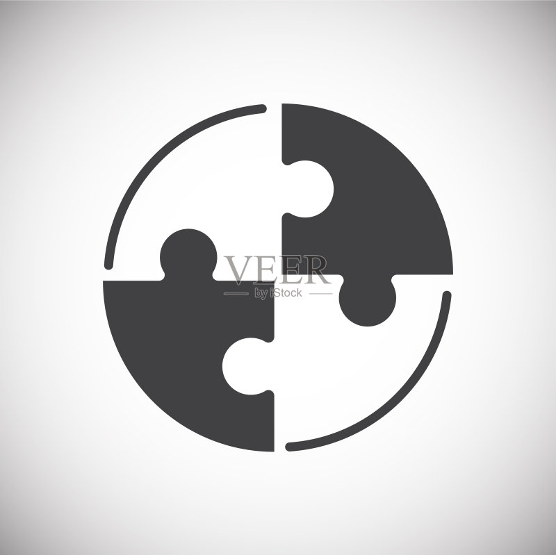 网页图形拼图图标背景图标素材
