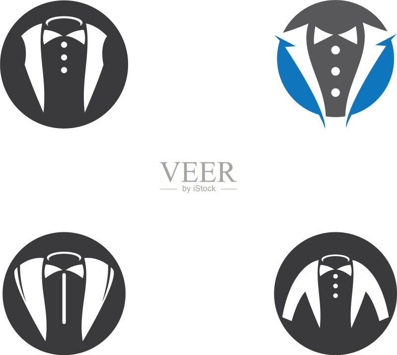 燕尾服Logo模板图标素材
