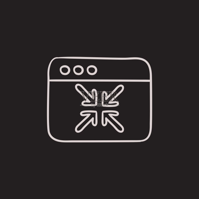 退出全屏草图图标图标素材