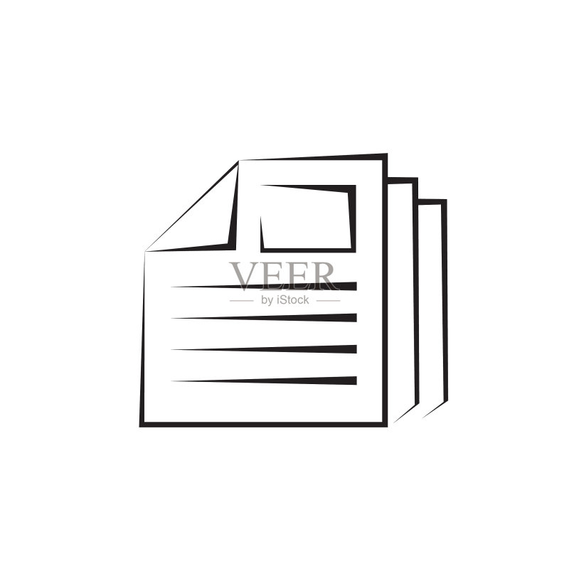 报纸图标模板图标素材