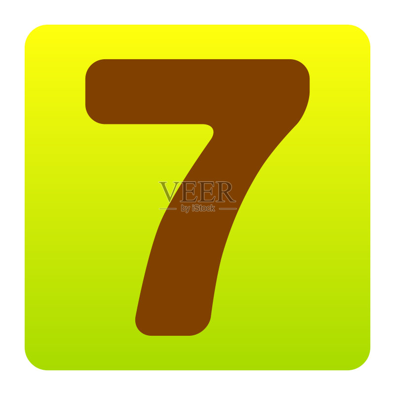 数字7标志设计模板元素图标素材