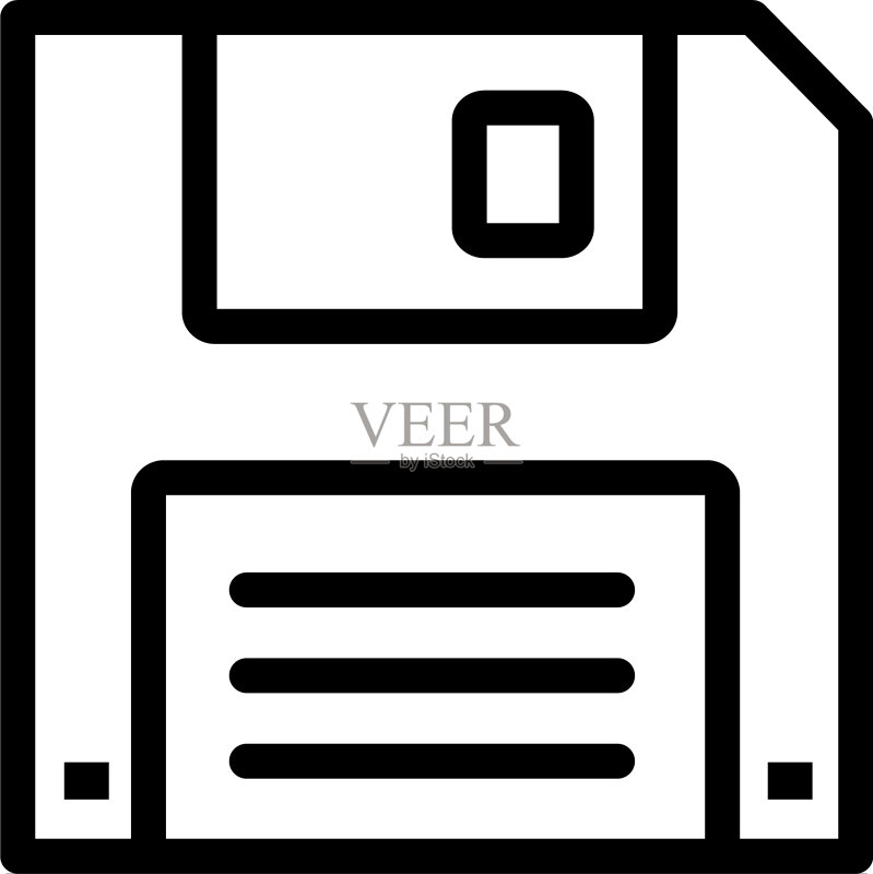 用于App UI的软盘线性图标图标素材