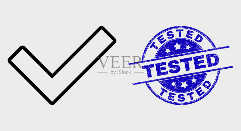 带划痕的线条验证勾选图标图标素材