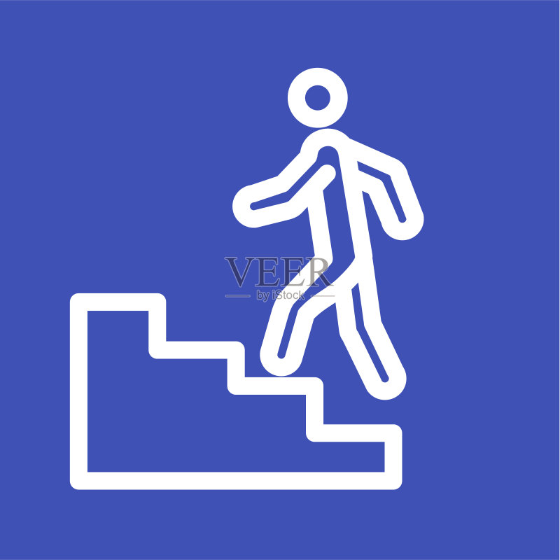 爬楼梯图标素材