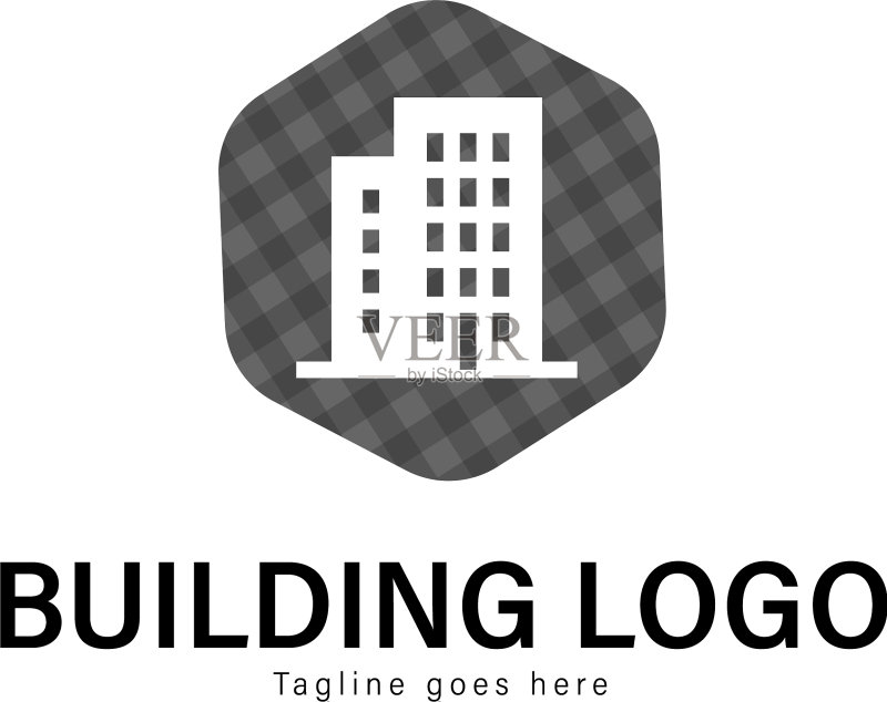 建筑标志模板设计图标素材