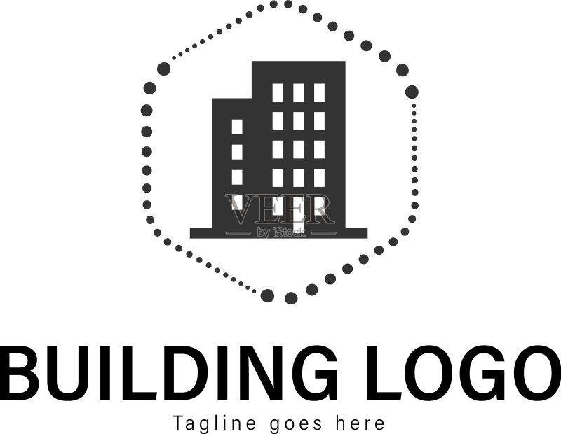 建筑标志模板设计图标素材