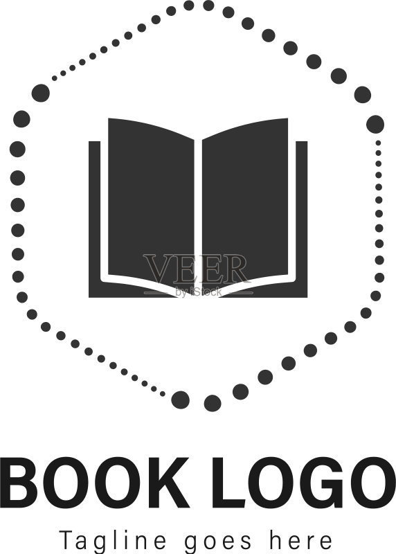 现代风格书籍Logo模板设计图标素材