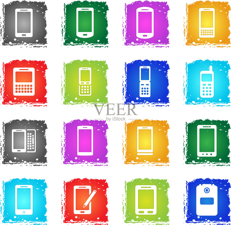 手机简约图标图标素材