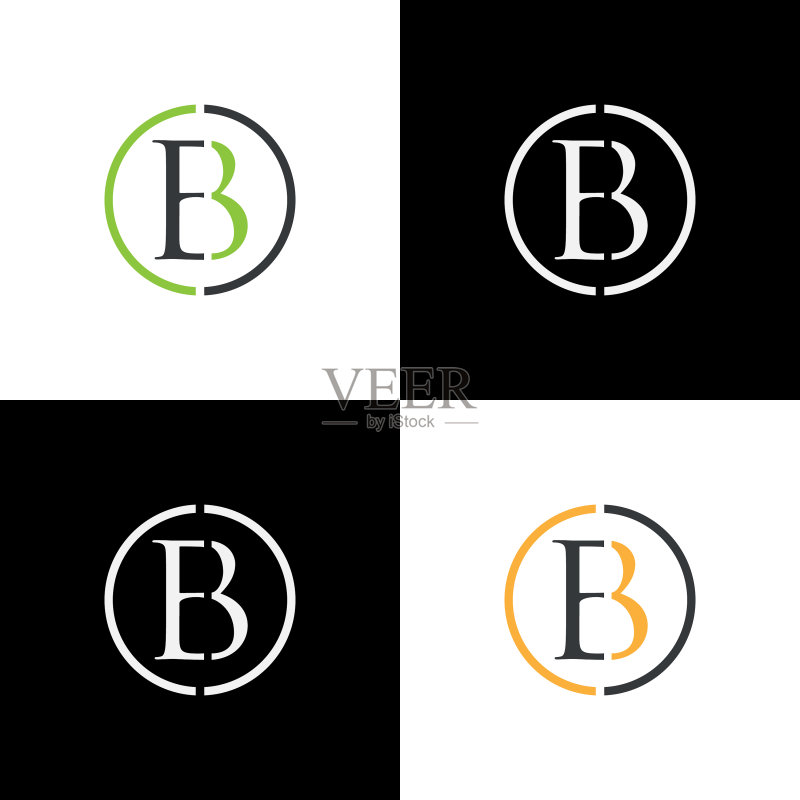 字母EB标志设计图标素材