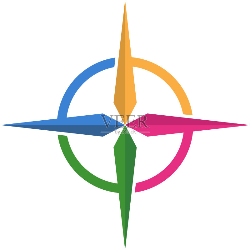 罗盘标志模板图标设计图标素材