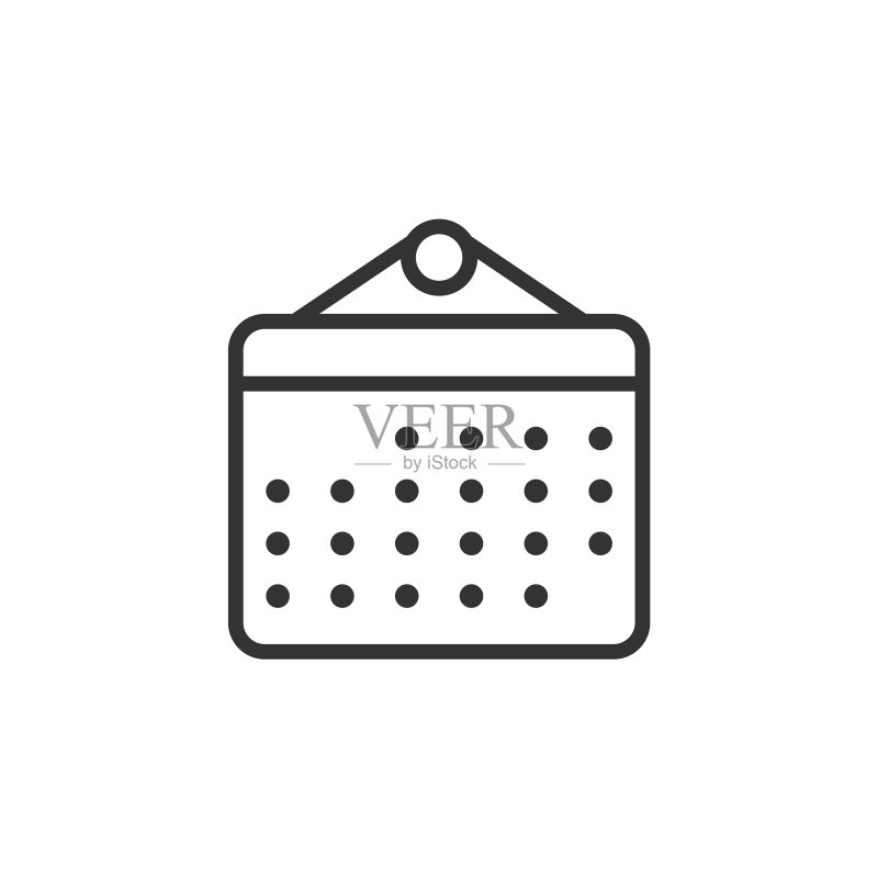 扁平风格的日历计划图标图标素材